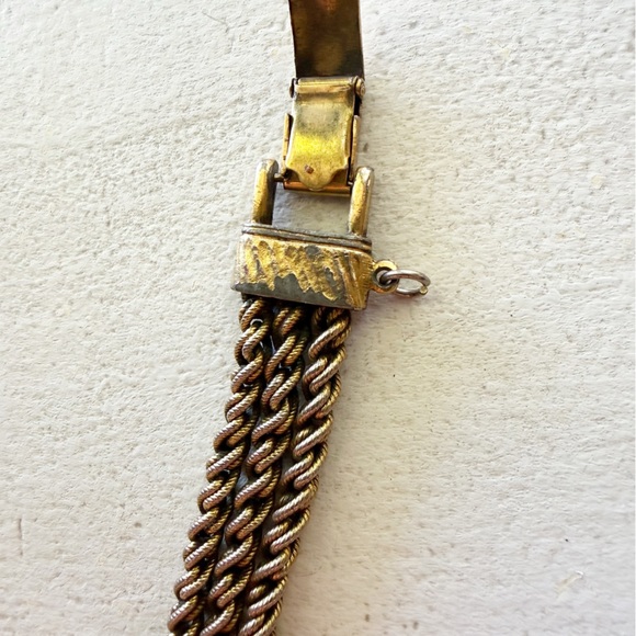 VINTAGE Gold Tone Vendome 3 Chain Strand Deco Women’s Watch main image 6